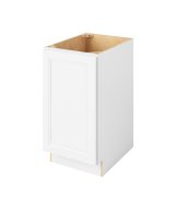 Monaco - 18" Base Full Height, 1 Door, 2 Shelves in White MWH-BFH18