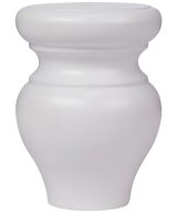 Cooper, Hudson, Monaco - 3-1/4" W x 4-1/2" H x 3-1/4" D Bun Foot - in White PWH-BUNFOOT