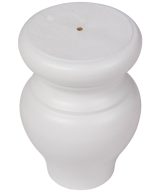 Cooper, Hudson, Monaco - 3-1/4" W x 4-1/2" H x 3-1/4" D Bun Foot - in White PWH-BUNFOOT