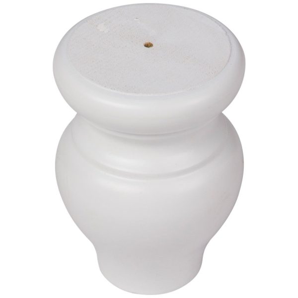 Cooper, Hudson, Monaco - 3-1/4" W x 4-1/2" H x 3-1/4" D Bun Foot - in White PWH-BUNFOOT