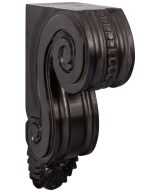 Cooper, Hudson, Monaco - 3-9/16" W x 12" H x 7-3/16" D Corbel - Large Classic Scroll - in Espresso LS-ESP-CORBEL