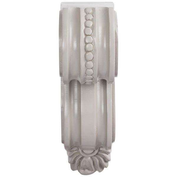 Cooper, Hudson, Monaco - 3-9/16" W x 12" H x 7-3/16" D Corbel - Large Classic Scroll - in Grey LS-PGRY-CORBEL