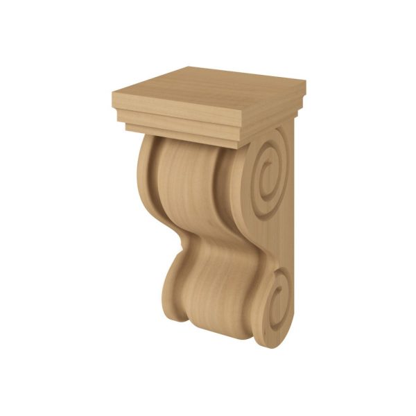 Cooper, Hudson, Monaco - 3-3/4" W x 7" H x 3-3/4" D Corbel - Classic Scroll - in Sandstone S-SD-CORBEL