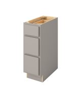 Hudson - 12" Three Drawer Base in Grey 3-HGR-DB12