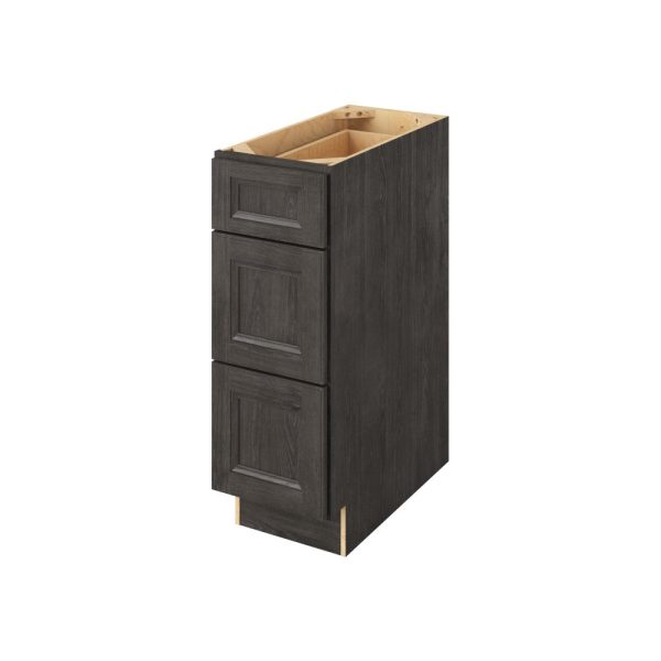 Monaco - 12" Three Drawer Base in Slate 3-MSL-DB12