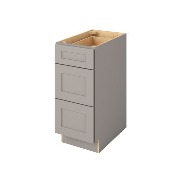 Cooper - 15" Three Drawer Base in Grey 3-CGR-DB15