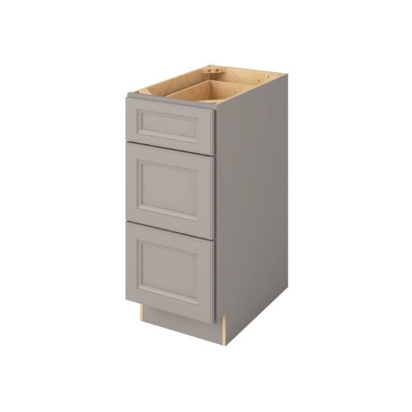 Monaco - 15" Three Drawer Base in Grey 3-MGR-DB15