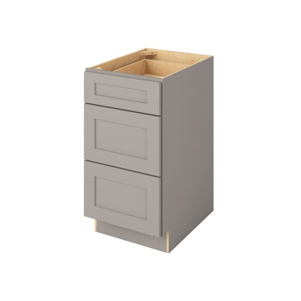 Cooper - 18" Three Drawer Base in Grey 3-CGR-DB18