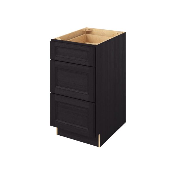 Monaco - 18" Three Drawer Base in Espresso 3-MES-DB18