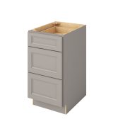 Monaco - 18" Three Drawer Base in Grey 3-MGR-DB18