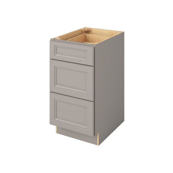 Monaco - 18" Three Drawer Base in Grey 3-MGR-DB18