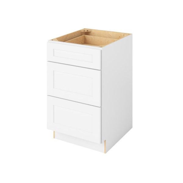 Cooper - 21" Three Drawer Base in White 3-CWH-DB21