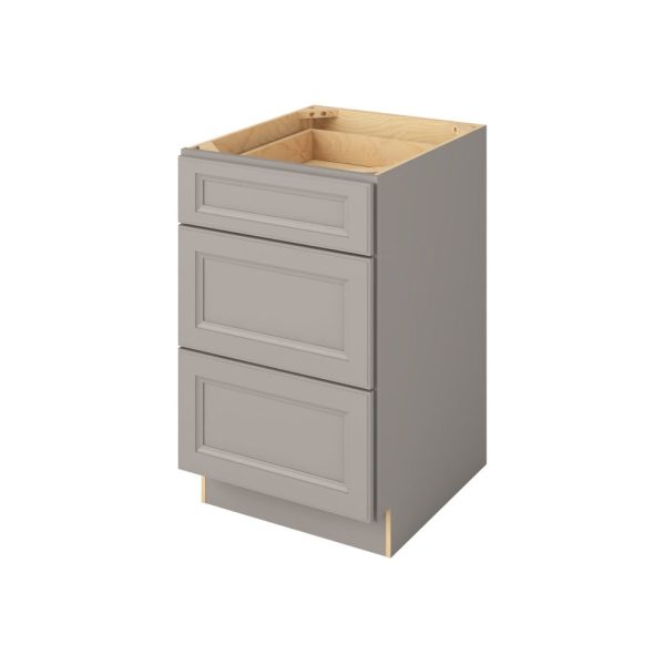 Monaco - 21" Three Drawer Base in Grey 3-MGR-DB21