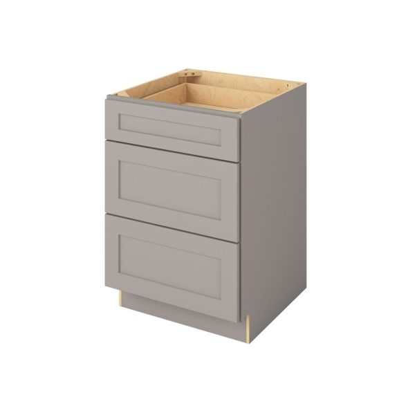 Cooper - 24" Three Drawer Base in Grey 3-CGR-DB24