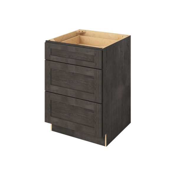 Cooper - 24" Three Drawer Base in Slate 3-CSL-DB24