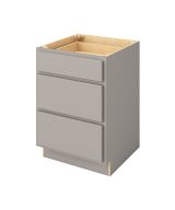 Hudson - 24" Three Drawer Base in Grey 3-HGR-DB24