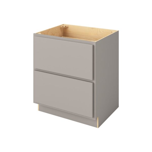 Hudson - 30" Two Drawer Base in Grey 2-HGR-DB30