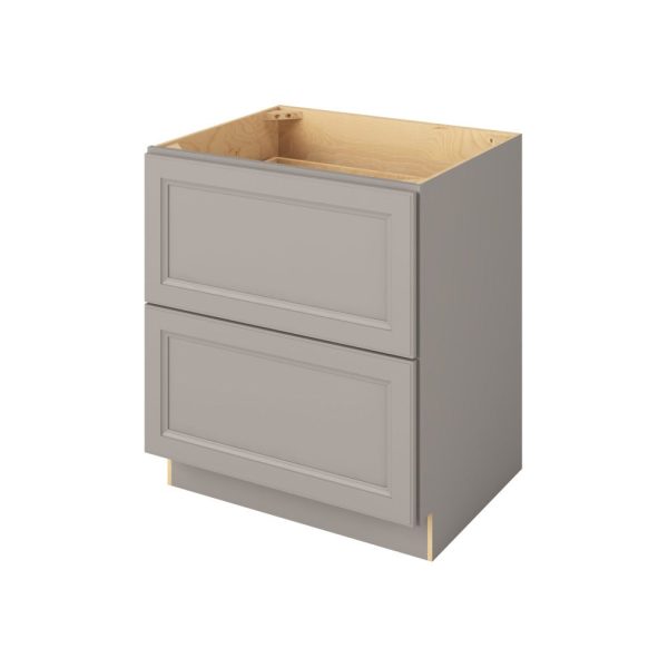 Monaco - 30" Two Drawer Base in Grey 2-MGR-DB30