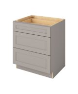 Cooper - 30" Three Drawer Base in Grey 3-CGR-DB30