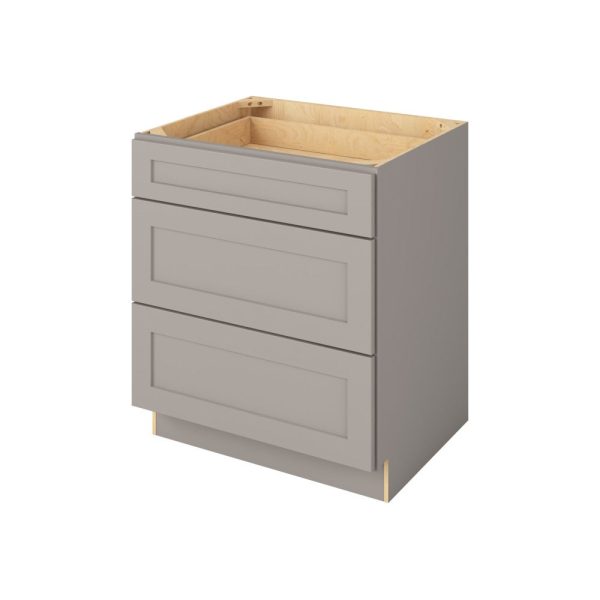 Cooper - 30" Three Drawer Base in Grey 3-CGR-DB30