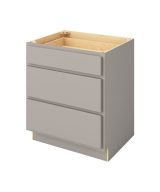 Hudson - 30" Three Drawer Base in Grey 3-HGR-DB30