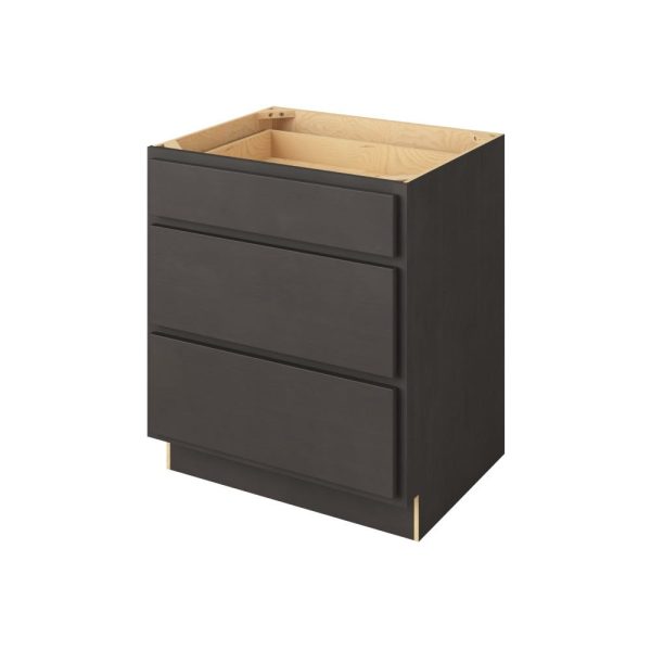 Hudson - 30" Three Drawer Base in Slate 3-HSL-DB30