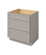 Monaco - 30" Three Drawer Base in Grey 3-MGR-DB30