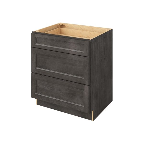 Monaco - 30" Three Drawer Base in Slate 3-MSL-DB30