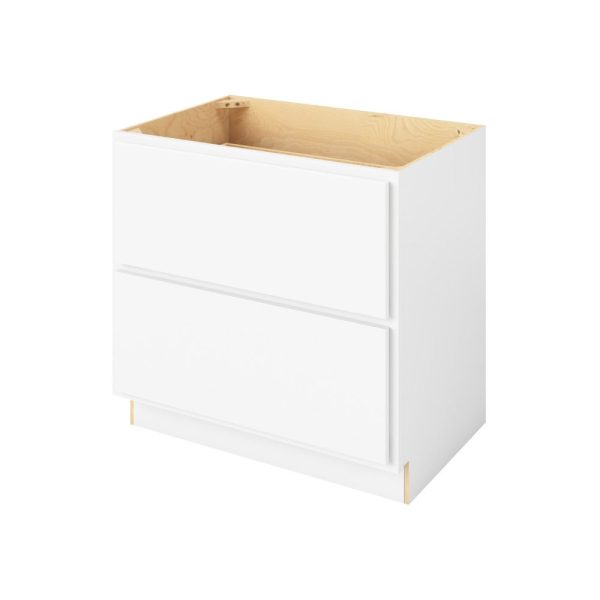 Hudson - 36" Two Drawer Base in White 2-HWH-DB36