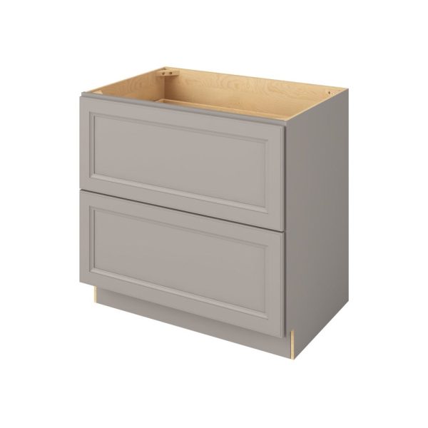 Monaco - 36" Two Drawer Base in Grey 2-MGR-DB36