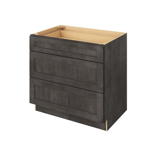 Cooper - 36" Three Drawer Base in Slate 3-CSL-DB36