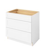 Cooper - 36" Three Drawer Base in White 3-CWH-DB36