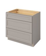 Monaco - 36" Three Drawer Base in Grey 3-MGR-DB36