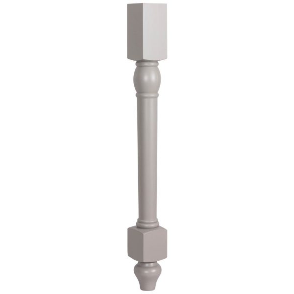 Cooper, Hudson, Monaco - 3-1/2" W x 34-1/2" H x 3-1/2" D Decorative Leg - in Grey PGRY-DECOLEG