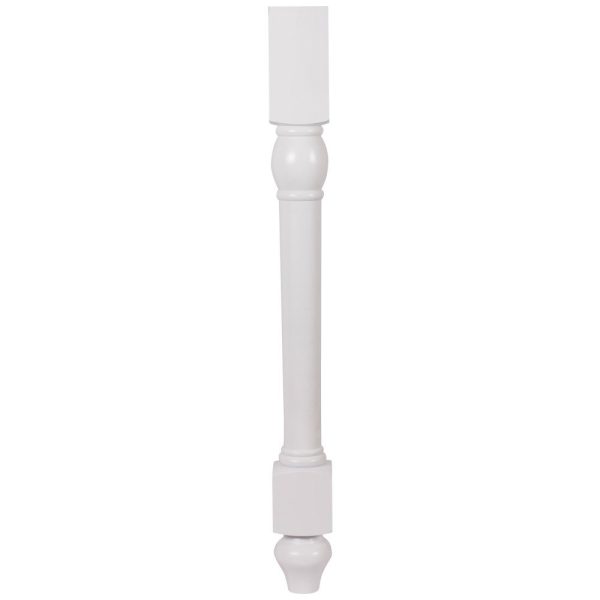 Cooper, Hudson, Monaco - 3-1/2" W x 34-1/2" H x 3-1/2" D Decorative Leg - in White PWH-DECOLEG