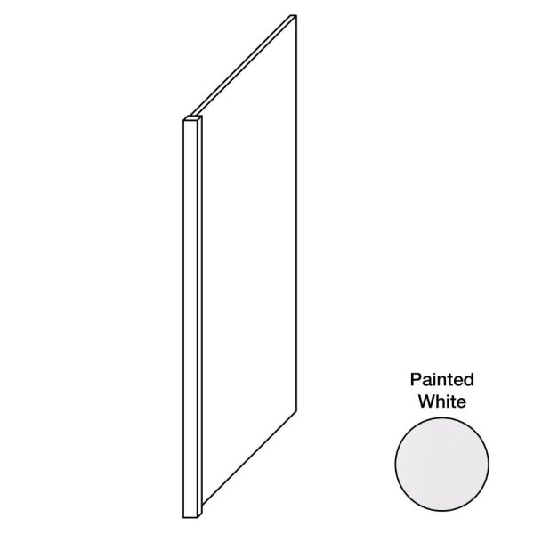 Cooper, Hudson, Monaco - 3" W x 34-1/2" H x 24" D Dishwasher End Panel - in White PWH-DWEP3