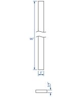 Cooper, Hudson, Monaco - 3" W x 96" H x 3/4" T Tall Filler - in Espresso ESP-F396