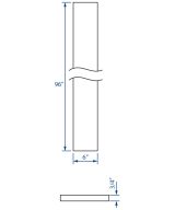 Cooper, Hudson, Monaco - 6" W x 96" H x 3/4" T Tall Filler - in Espresso ESP-F696