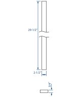 Cooper, Hudson, Monaco - 2-1/2" W x 29-1/2" H x 3/4" T Filler Overlay - in Espresso ESP-FO330