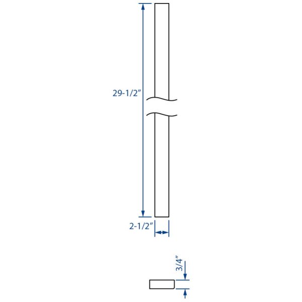 Cooper, Hudson, Monaco - 2-1/2" W x 29-1/2" H x 3/4" T Filler Overlay - in Espresso ESP-FO330