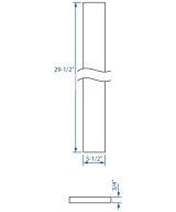 Cooper, Hudson, Monaco - 5-1/2" W x 29-1/2" H x 3/4" T Filler Overlay - in Espresso ESP-FO630