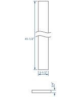 Cooper, Hudson, Monaco - 5-1/2" W x 41-1/2" H x 3/4" T Filler Overlay - in Espresso ESP-FO642