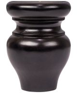 Cooper, Hudson, Monaco - 3-1/4" W x 4-1/2" H x 1-5/8" D Half Bun - split vertically - in Espresso ESP-HBUNFOOT