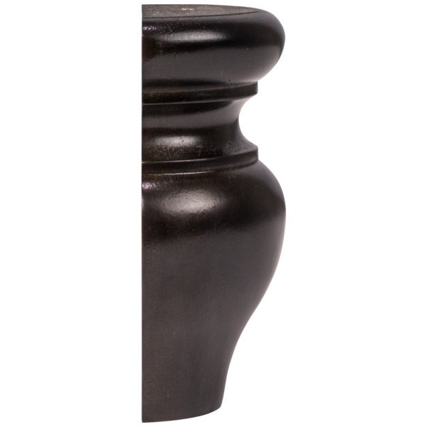 Cooper, Hudson, Monaco - 3-1/4" W x 4-1/2" H x 1-5/8" D Half Bun - split vertically - in Espresso ESP-HBUNFOOT