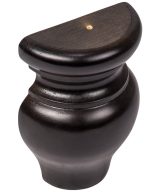 Cooper, Hudson, Monaco - 3-1/4" W x 4-1/2" H x 1-5/8" D Half Bun - split vertically - in Espresso ESP-HBUNFOOT