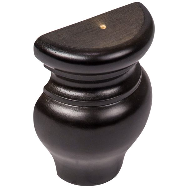 Cooper, Hudson, Monaco - 3-1/4" W x 4-1/2" H x 1-5/8" D Half Bun - split vertically - in Espresso ESP-HBUNFOOT