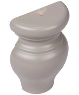 Cooper, Hudson, Monaco - 3-1/4" W x 4-1/2" H x 1-5/8" D Half Bun - split vertically - in Grey PGRY-HBUNFOOT