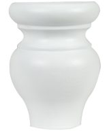 Cooper, Hudson, Monaco - 3-1/4" W x 4-1/2" H x 1-5/8" D Half Bun - split vertically - in White PWH-HBUNFOOT