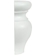 Cooper, Hudson, Monaco - 3-1/4" W x 4-1/2" H x 1-5/8" D Half Bun - split vertically - in White PWH-HBUNFOOT