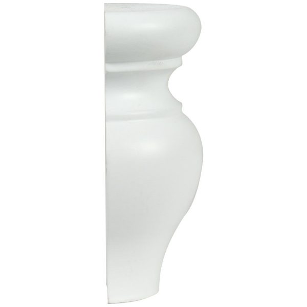 Cooper, Hudson, Monaco - 3-1/4" W x 4-1/2" H x 1-5/8" D Half Bun - split vertically - in White PWH-HBUNFOOT